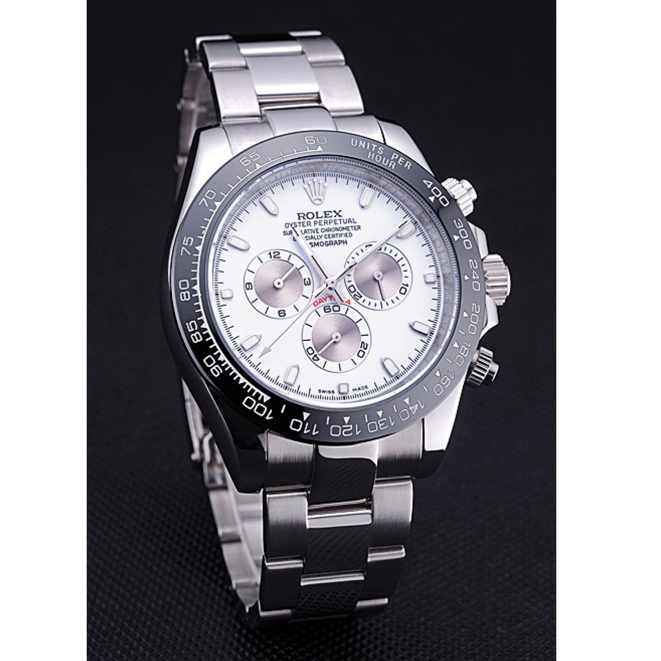 Aaa replica Bracelet 622542 Rolex Dial Stainless White Cosmograph Daytona Steel 0817